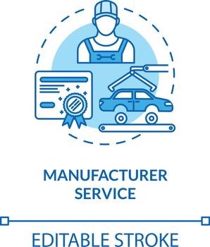Manufacturer service concept icon
