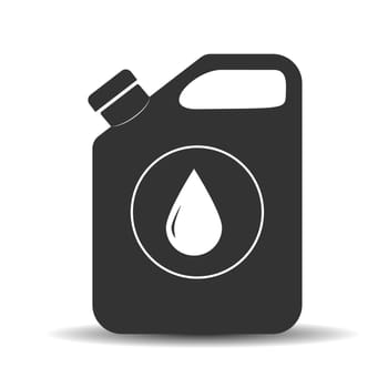 Canister with drop icon. Simple vector icon for thematic design,
