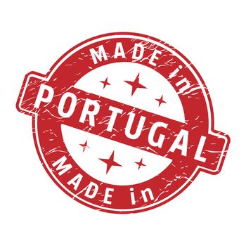 An impression of a seal with the inscription MADE in PORTUGAL