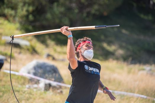 Competitors participate in the 2020 Spartan Race obstacle racing