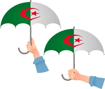 algeria flag umbrella