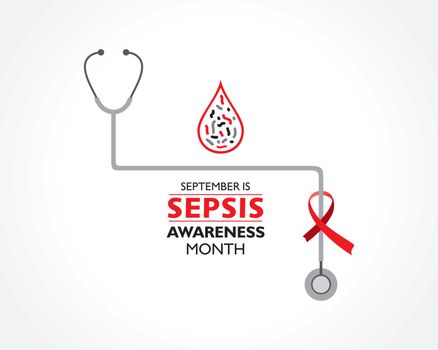 Vector illustration of Sepsis Awareness Month observed in September 13th