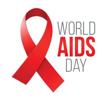 World AIDS Day. 1st December World Aids Day poster.
