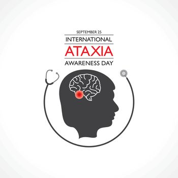 Vector illustration of International Ataxia Awareness Day observed on September 25