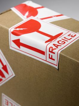 parcel with the fragile sticker