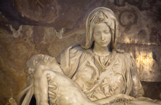 The pity: Michelangelo masterpiece in Saint Peter Basilica - Vat