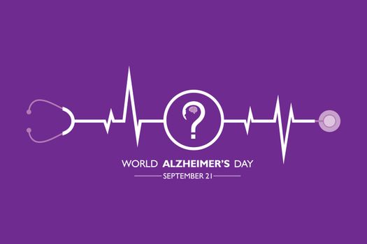 Vector illustration of World Alzheimers Day observed on September 21