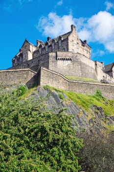 The impressing Edinburgh castle