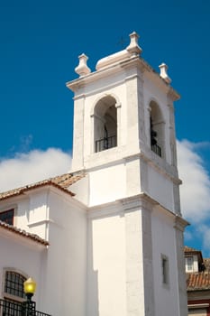 Small white church in Lisbon