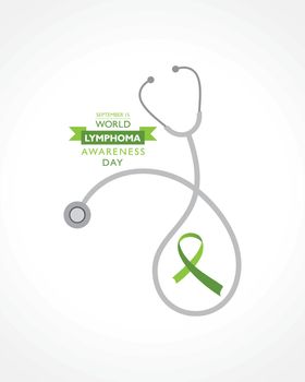 Vector illustration of World Lymphoma Awareness Day observed on September 15th