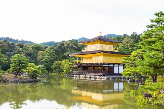 Kinkaku-ji temple, golden pavilion in Kyoto, Japan