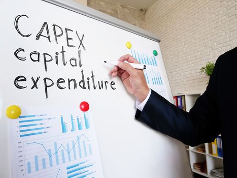 CAPEX capital expenditure written by a financial advisor.
