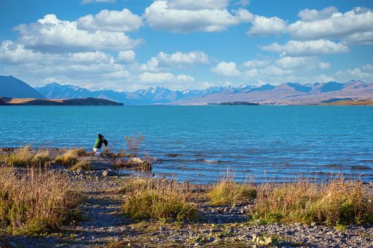 Photographer Capturing Lake Tekapo NZ