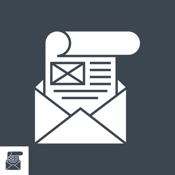 Mailing Vector Glyph Icon