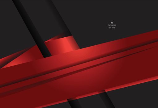 Red and black abstract material design for background, card, ann