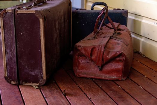 Abandoned Vintage Luggage From Yesteryear