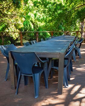 Deck Dining In A Bushland Environment