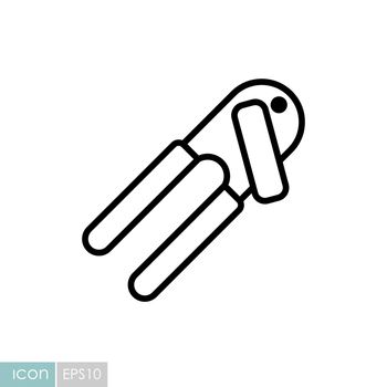 Can opener vector icon. Kitchen appliances