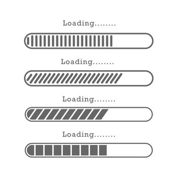 Set horizontal scale of the load. Simple vector illustration
