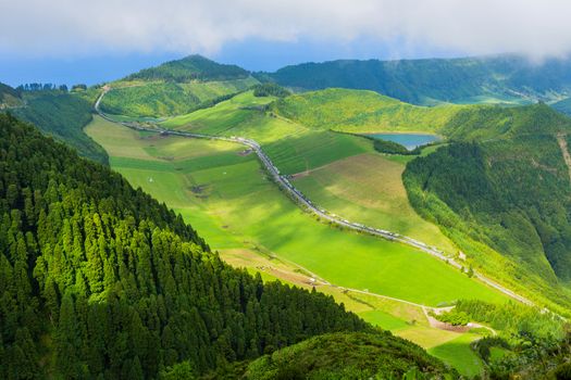 Sete Cidades from above