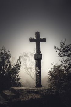 Religious stone cross