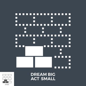 Dream Big Act Small Glyph Vector Icon