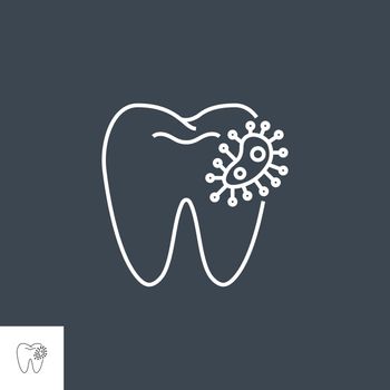 Dental Bacteria Line Icon