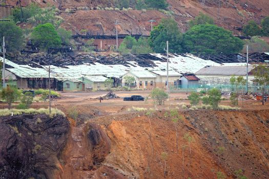 Disused Mt Morgan Australia Gold Mine Buildings