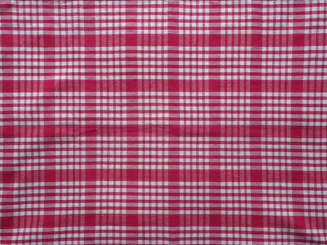 chequered red fabric texture background