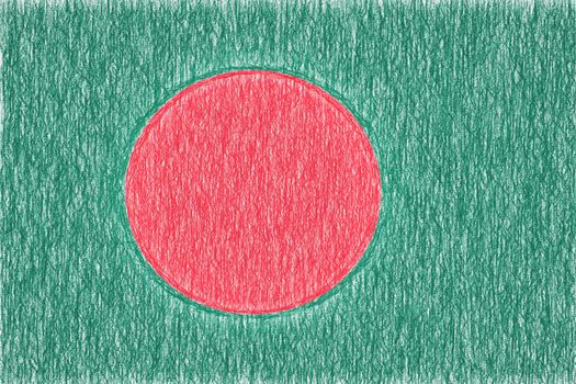Bangladesh painted flag