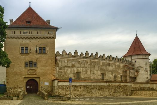 View of old castle fort at Kezmarok, Slovakia