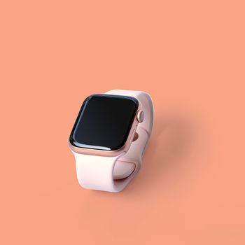 Beautiful design modern smart watch isolated.