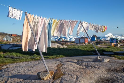 Clothes Line in Rodebay, Greenland