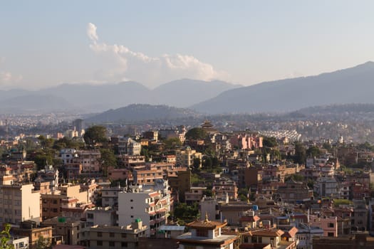 Kathmandu skyline view