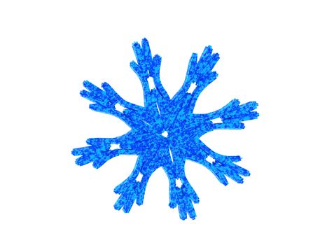 blue ice crystal with filigree shapes