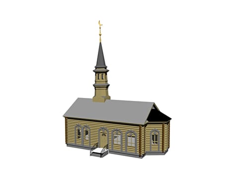 old church with steeple