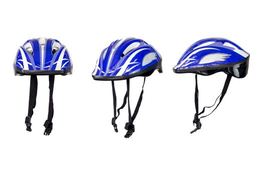 Safety helmet for cycling, skateboard and inline skates isolated