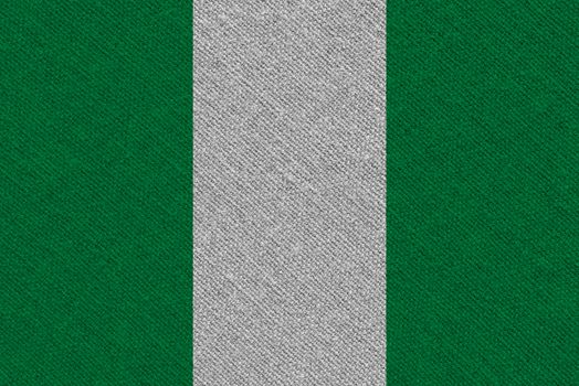 Nigeria fabric flag