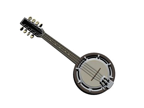 Banjo as a stringed instrument for making music