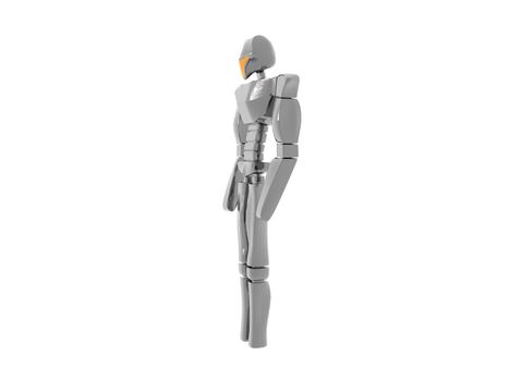 shiny silver humanoid robot