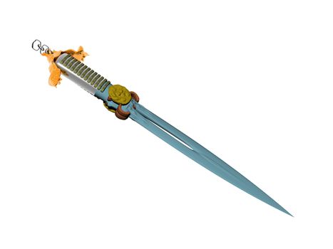 antique decorated sword for rituals