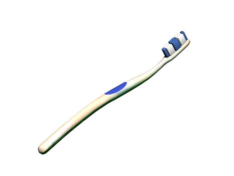 Toothbrush with bristles for cleaning teeth