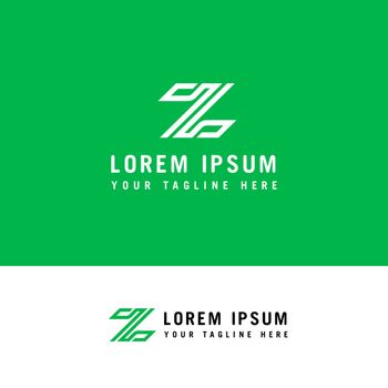 Letter Z Line Logo Design Element with minimalist style.