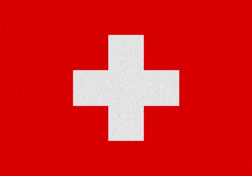 Switzerland paper flag. Patriotic background. National flag of Switzerland