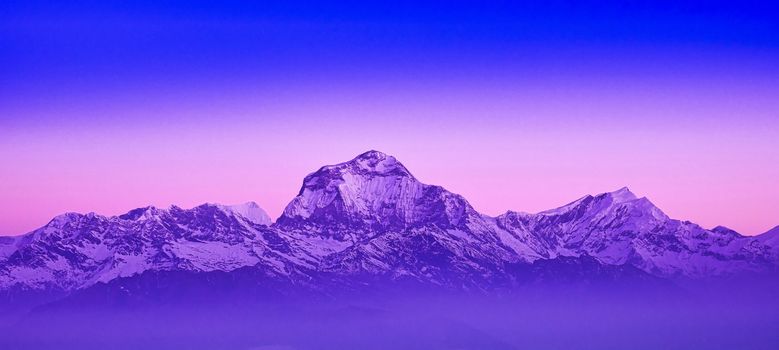 Dhaulagiri Range, Annapurna Range Sunrise from Poon Hill View Point, Himalayas, Nepal