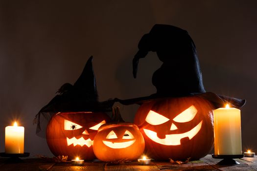 Jack O Lantern Halloween pumpkins