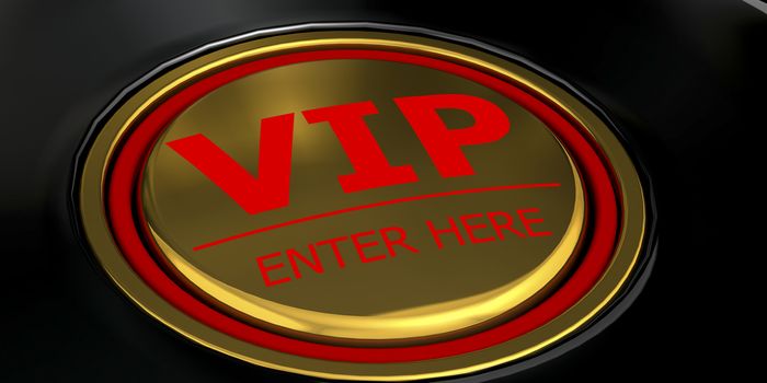 VIP enter here golden button
