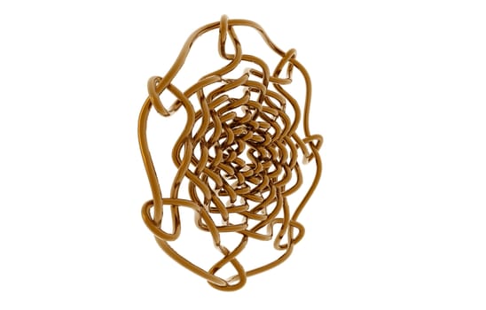 Knots and braids made of metal wire