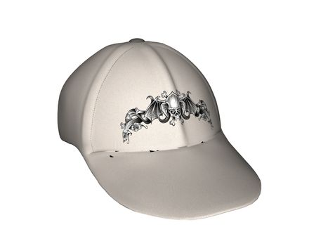 white cap with visor