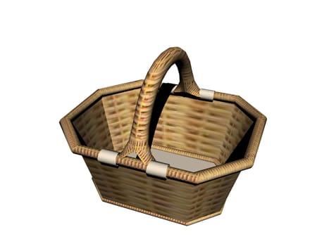 brown woven raffia basket for shopping